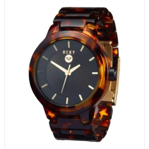 Roxy Dutchess Watch - Tortoise Vintage Art Deco ROXY Watch. 14K Case. 15J. Swiss. Runs  main image 4